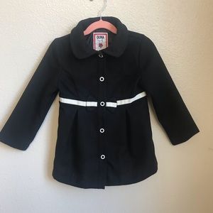 Girls black pea coat
